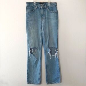 Asos Women's Distressed  90's Style Blue Denim Jeans Size 24/32